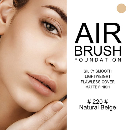 KYDA AirBrush Foundation Spray – Silky, Breathable Nude Finish with Flawless Coverage (#220 Natural Beige)