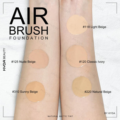 KYDA AirBrush Foundation Spray – Silky, Breathable Nude Finish with Flawless Coverage (#220 Natural Beige)