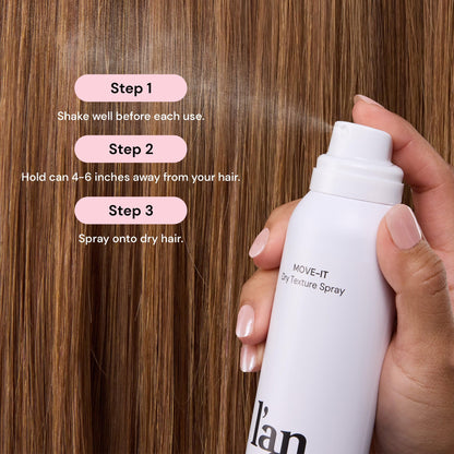 L'ANGE HAIR Move-It Super Dry Texture Spray | Absorbs Oil, Refreshes Hair, Lightweight Lift
