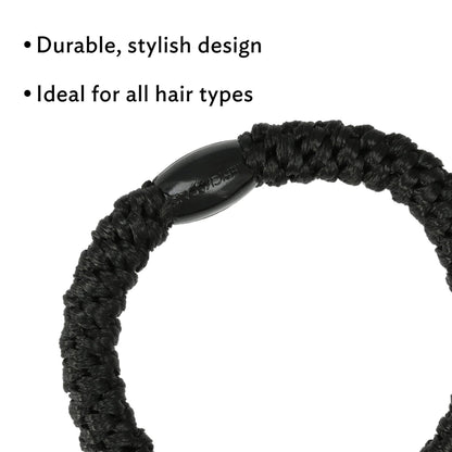 L. Erickson Hair Ties, 8 Count – Grab & Go No-Damage Ponytail Holders in White Chocolate