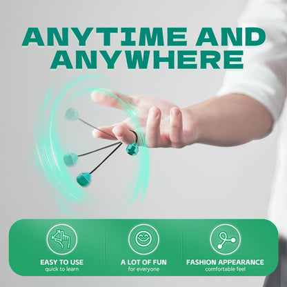 L-Shizuku Begleri Fidget Beads – UFO Aluminum Alloy Spin & Bump Toy