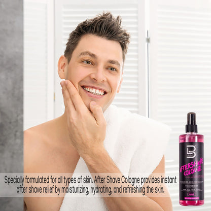 L3 Level 3 After Shave Spray – Softens Skin, Refreshes, Styling Powder Included (Rose)