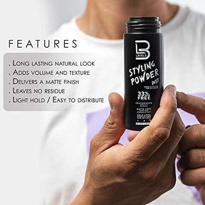 L3 Level 3 After Shave Spray Cologne – Softens Skin, Refreshes, and Protects | Includes Styling Powder