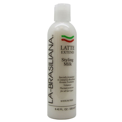 La-Brasiliana Latte Styling Milk – 8.45 fl oz | Color-Safe Styling with Thermal Protection