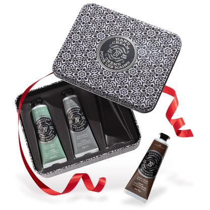 La Chatelaine Hand Cream Gift Set – 3 x 1oz Travel Size with 20% Organic Shea Butter
