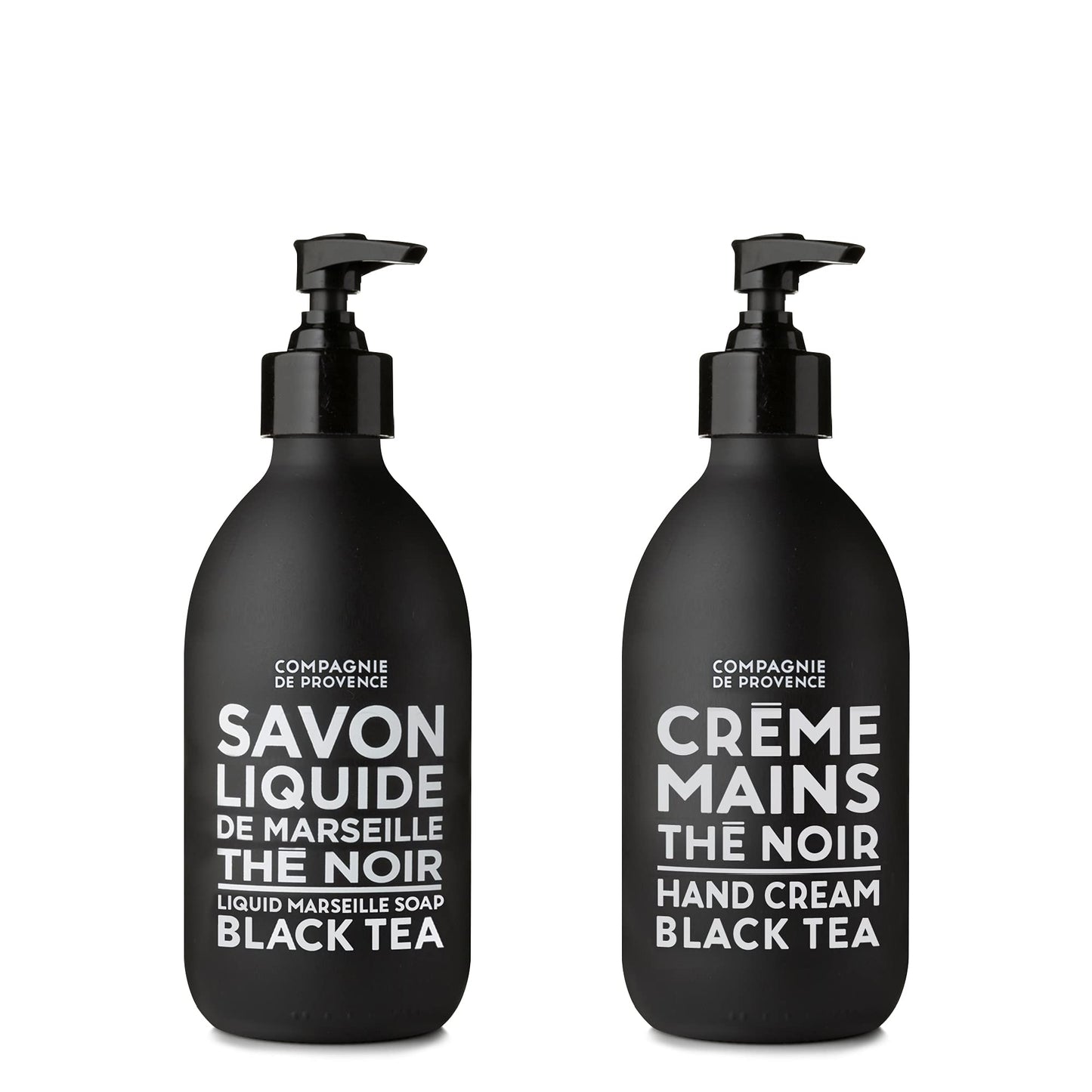 La Compagnie de Provence Black Tea Liquid Soap & Hand Cream Set | Hydrating Luxury