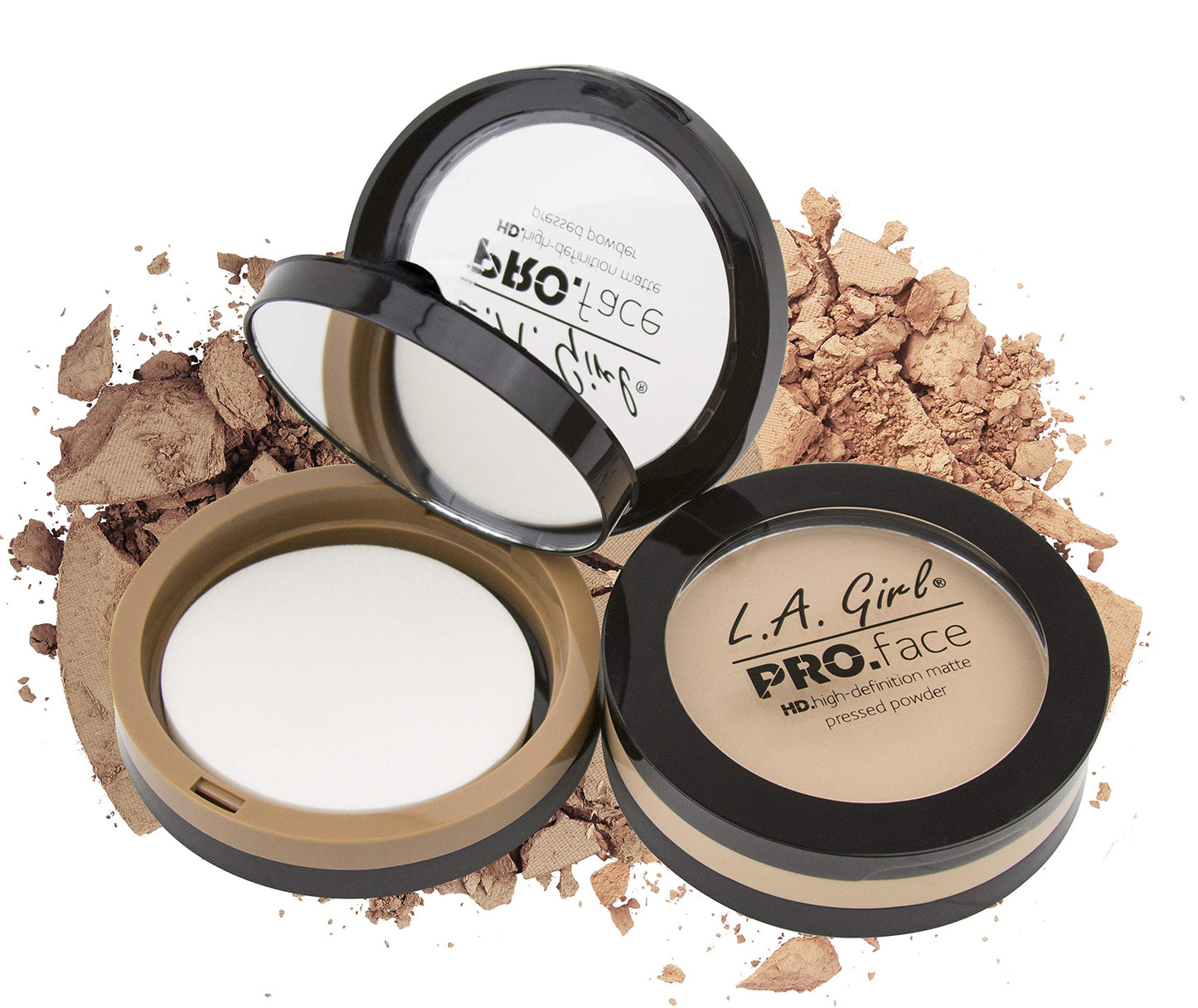 L.A. Girl PRO.face Matte Pressed Powder Chestnut GPP614 (Pack of 3)