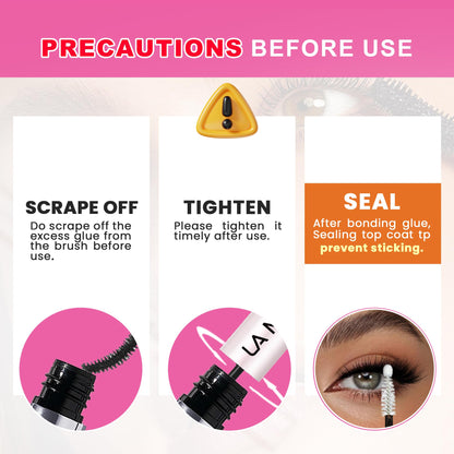 La Maesii Lash Bond & Seal Waterproof Remover – DIY Lash Extension Kit at Home (Pack 2)