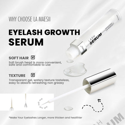 LA MAESII Lash Serum – Advanced Growth Formula for Longer, Thicker Lashes (5mL) | Vegan & Cruelty-Free