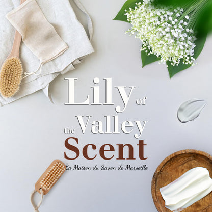 La Maison du Savon de Marseille Lily of the Valley Moisturizing Soap Bar Trio – 3x4.4 oz – Made in Provence