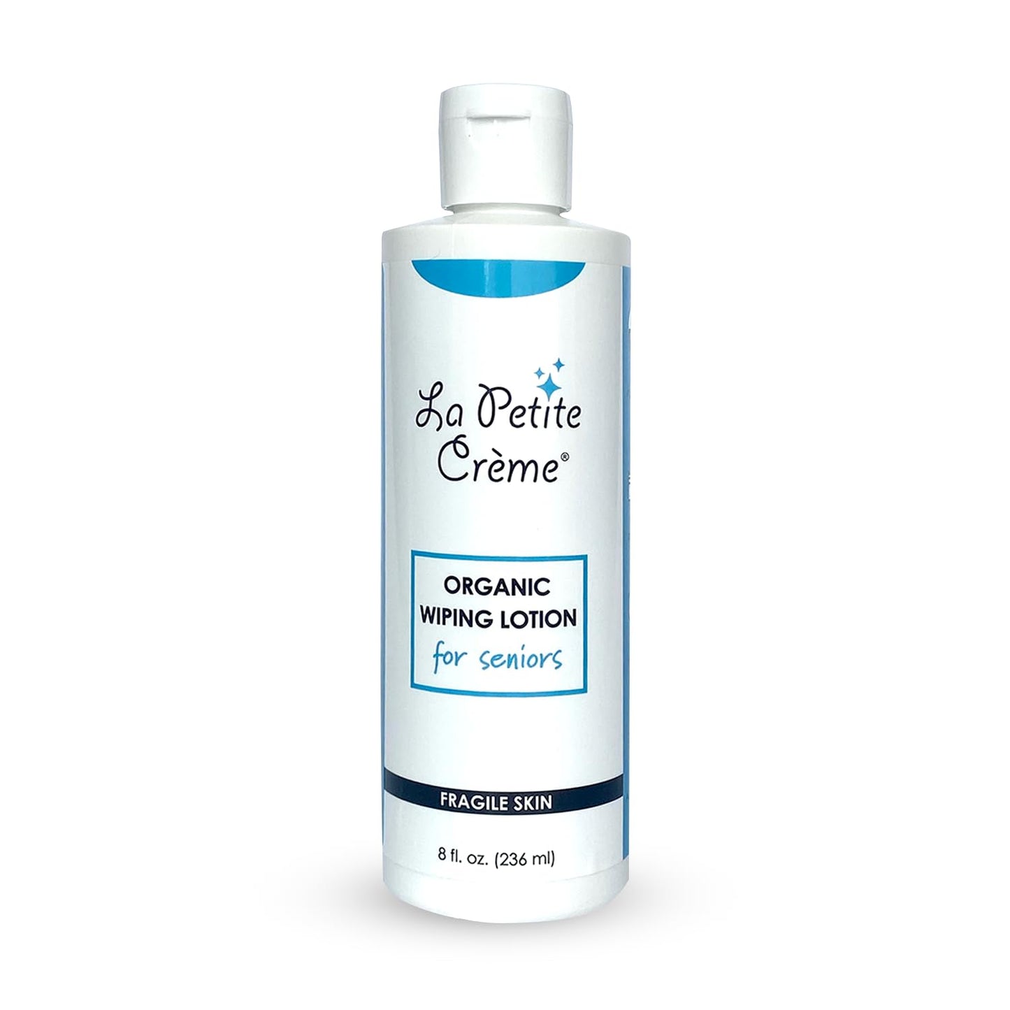 La Petite Creme Liniment Wiping Lotion for Seniors – 8 oz | USDA Organic Certified & EWG Verified
