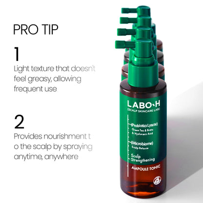 LABO-H Scalp Strengthening Spray – Vegan Tonic for Hair Growth & Anti-Loss | Rosemary & Peppermint