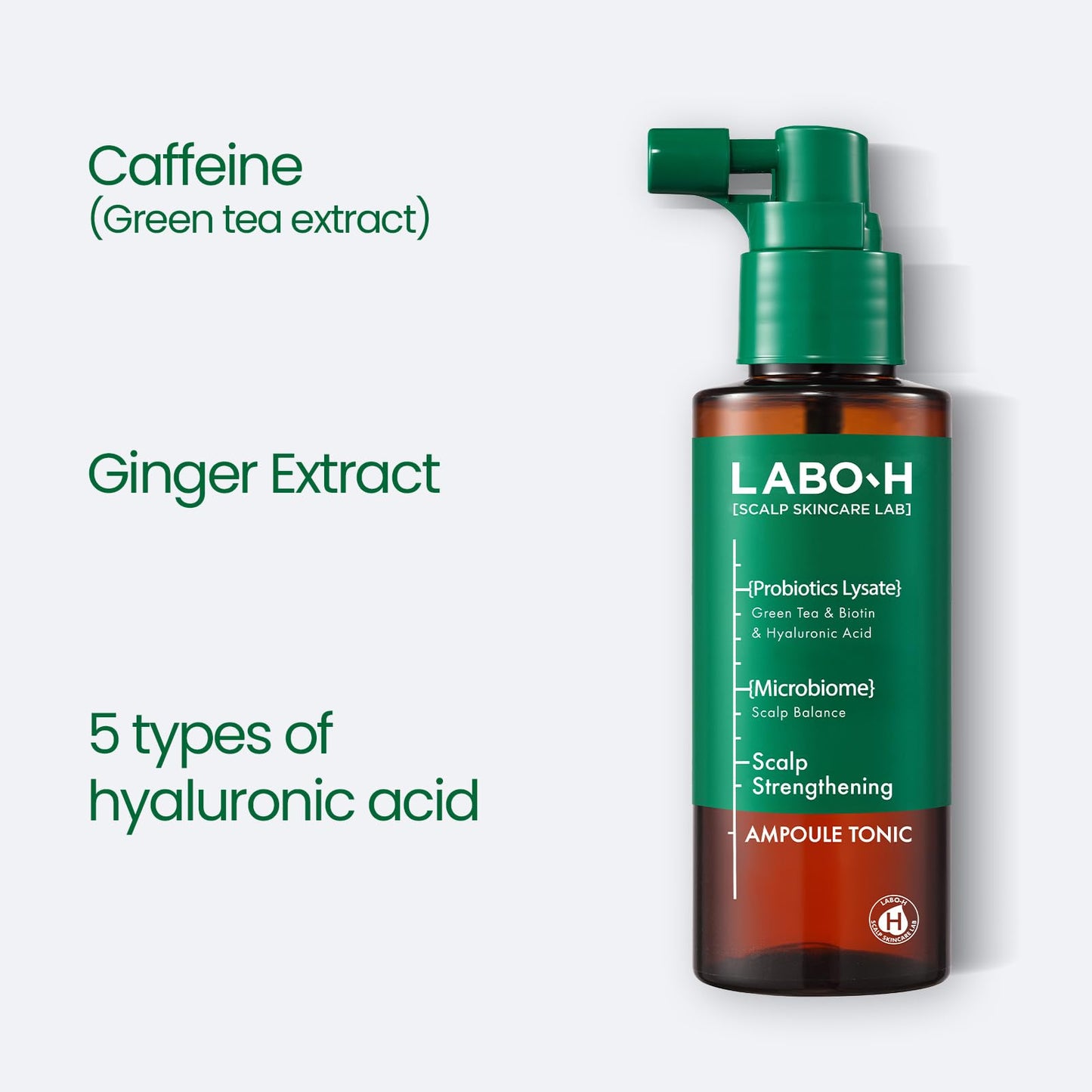 LABO-H Scalp Strengthening Spray – Vegan Tonic for Hair Growth & Anti-Loss | Rosemary & Peppermint