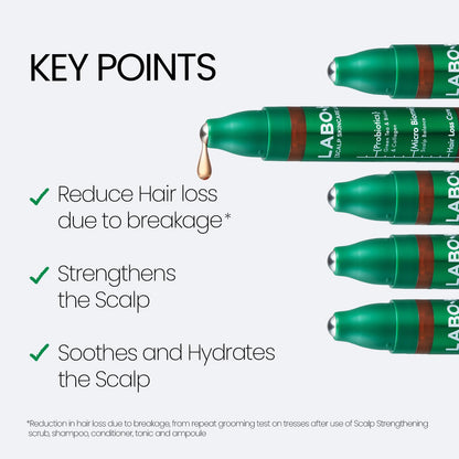 LABO-H Scalp Strengthening Roll-On Serum – Vegan Hair Support, 0.5 fl oz