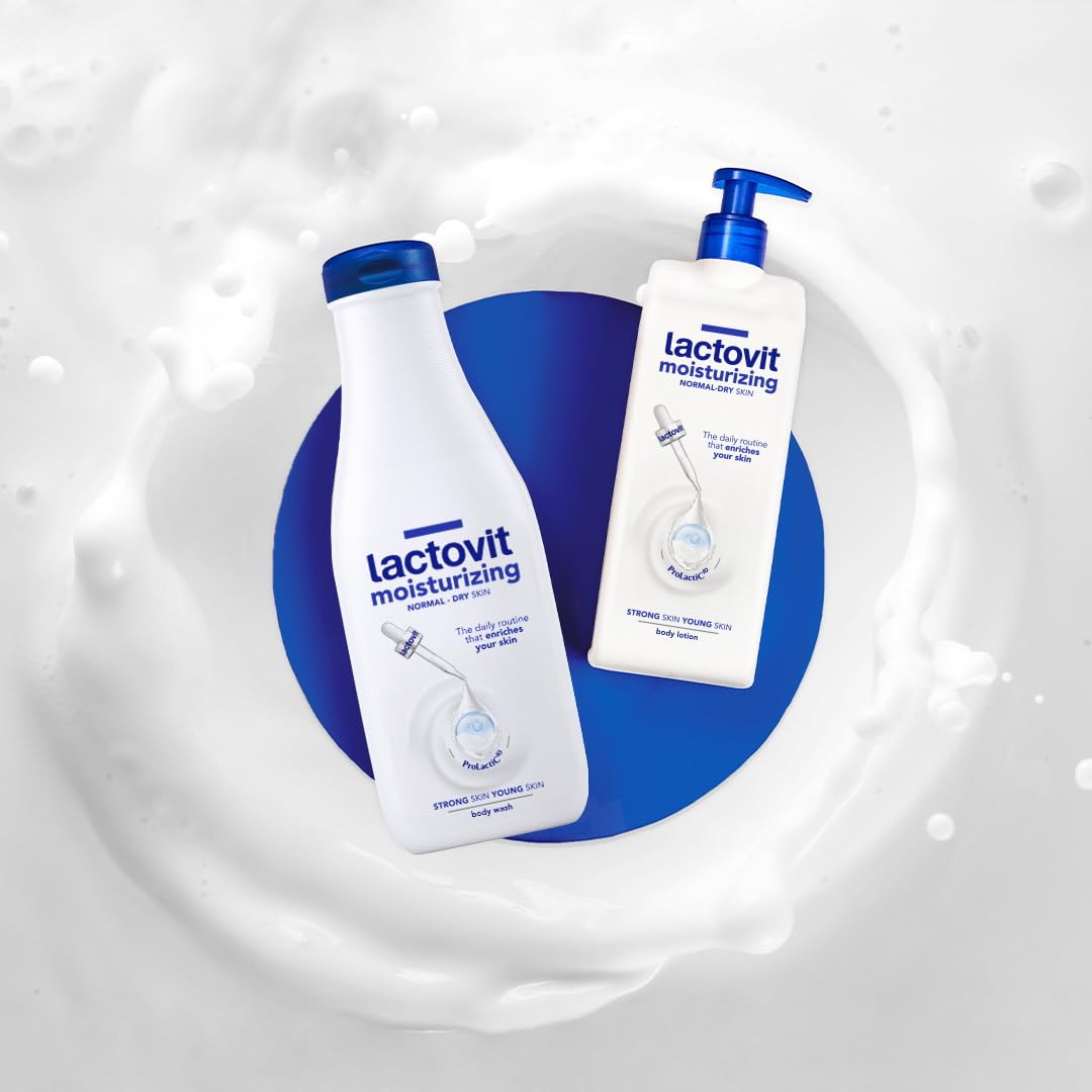 Lactovit Moisturizing Body Wash | Hydrating Shower Gel with ProLactiC10, Collagen & Elastin Booster