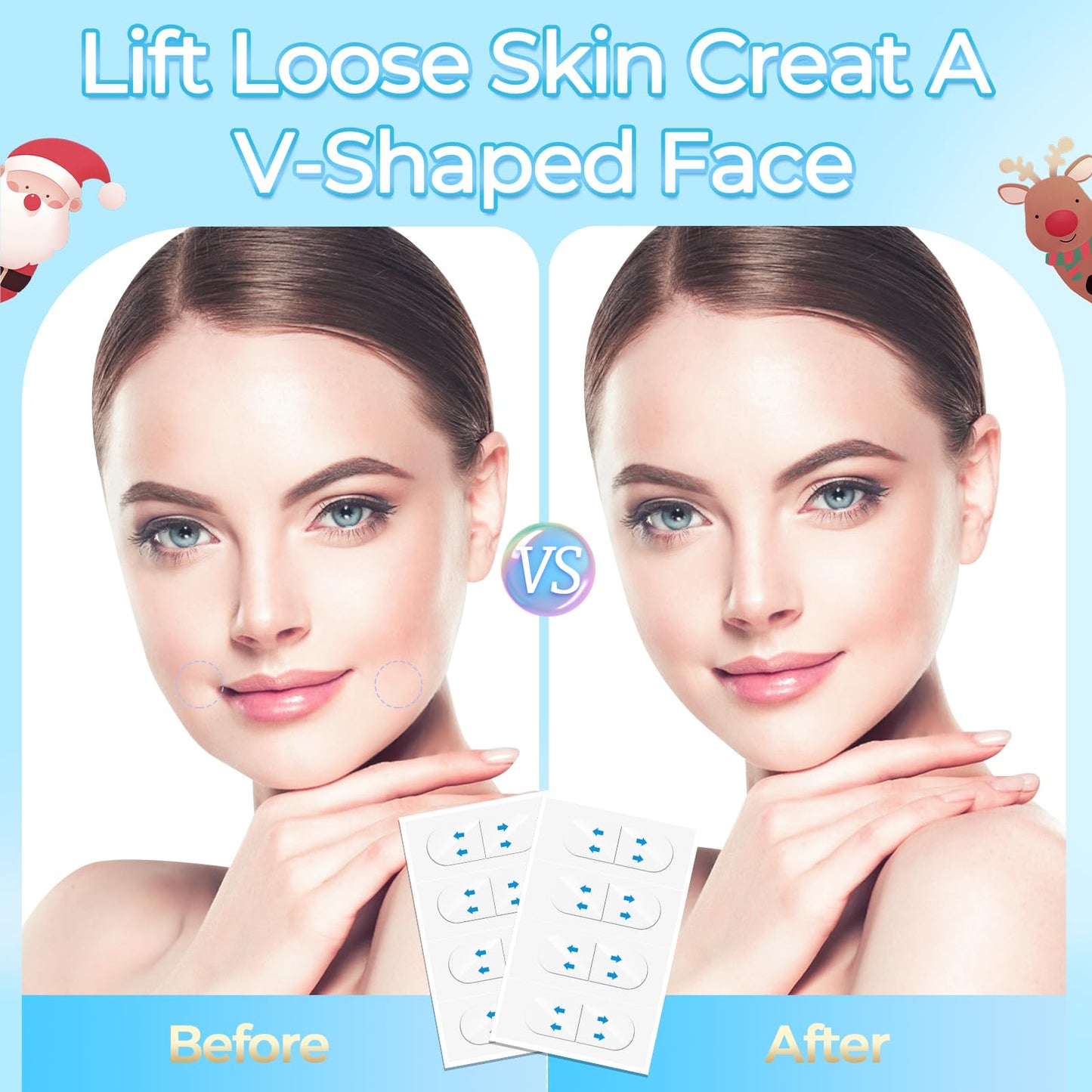LadPemo Face Lift Tape – Invisible 100-pcs for Instant Contour & Tightening