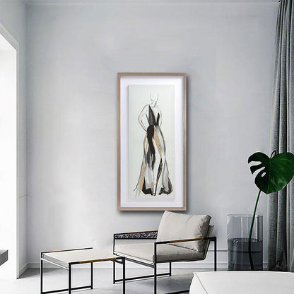 Lady Framed Wall Art Print 40*60cm