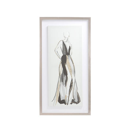 Lady Framed Wall Art Print 40*60cm