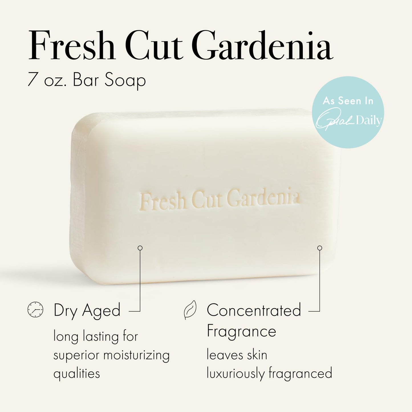 LAFCO New York Bar Soap, Fresh Cut Gardenia – Ultra-Hydrating 7 oz