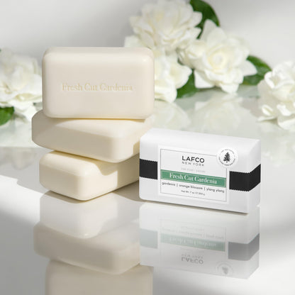LAFCO New York Bar Soap, Fresh Cut Gardenia – Ultra-Hydrating 7 oz