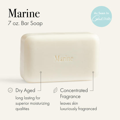 LAFCO New York Marine Bar Soap | Ultra-Hydrating 7 oz for All Skin Types – Made in Europe