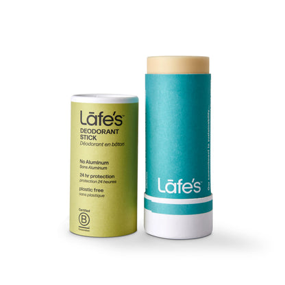 Lafe's Natural Deodorant | 2.25oz Plastic-Free Paper Packaging | Citrus & Bergamot, 24-Hour Protection