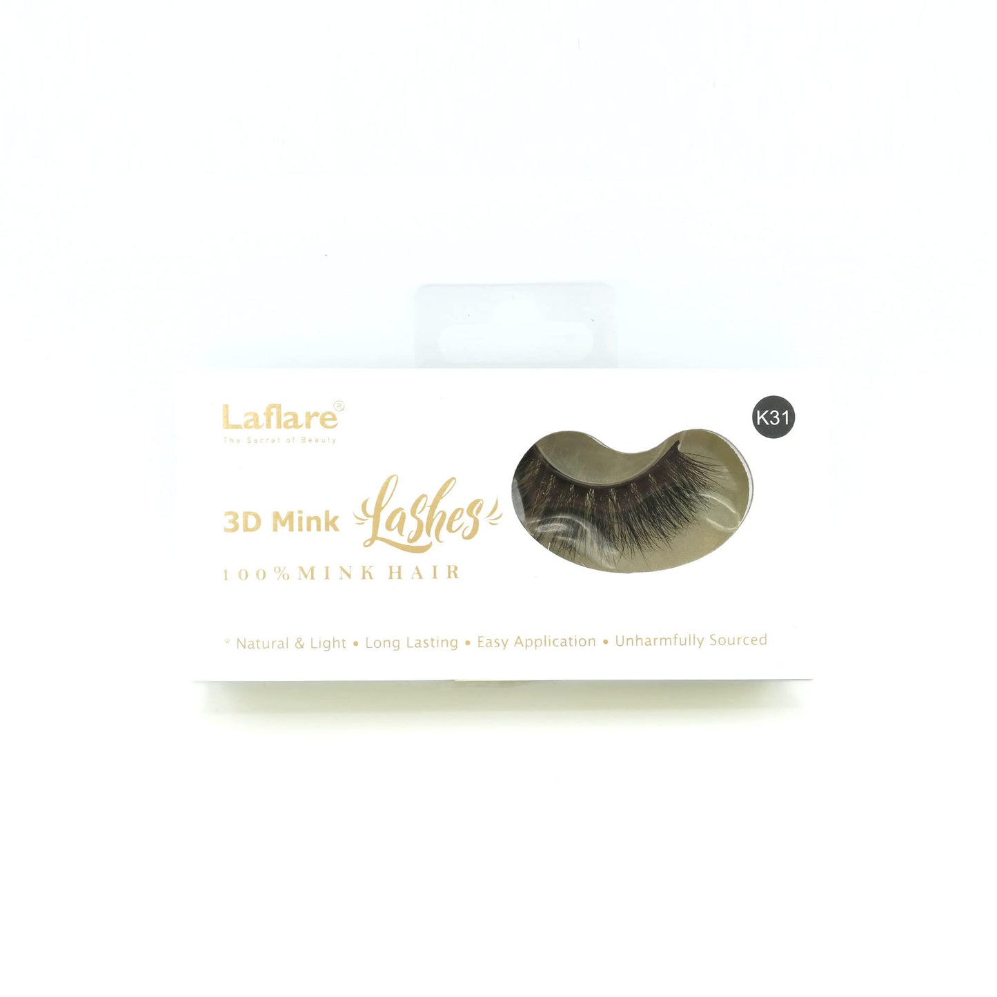 Laflare 3D Mink Lashes K31 – Luxurious, Lightweight & Easy to Apply