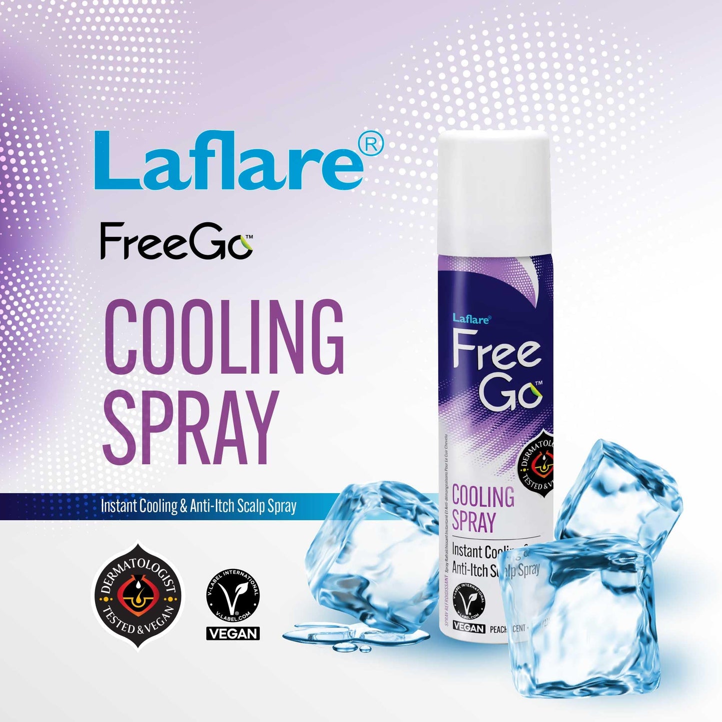 Laflare Cooling Spray for Braiding, Wig & Weaving – Instant Temperature Relief & Itch Comfort (80 ml)