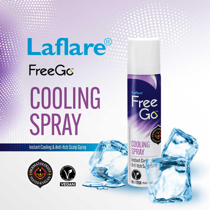 Laflare Cooling Spray for Braiding, Wig & Weaving – Instant Temperature Relief & Itch Comfort (80 ml)