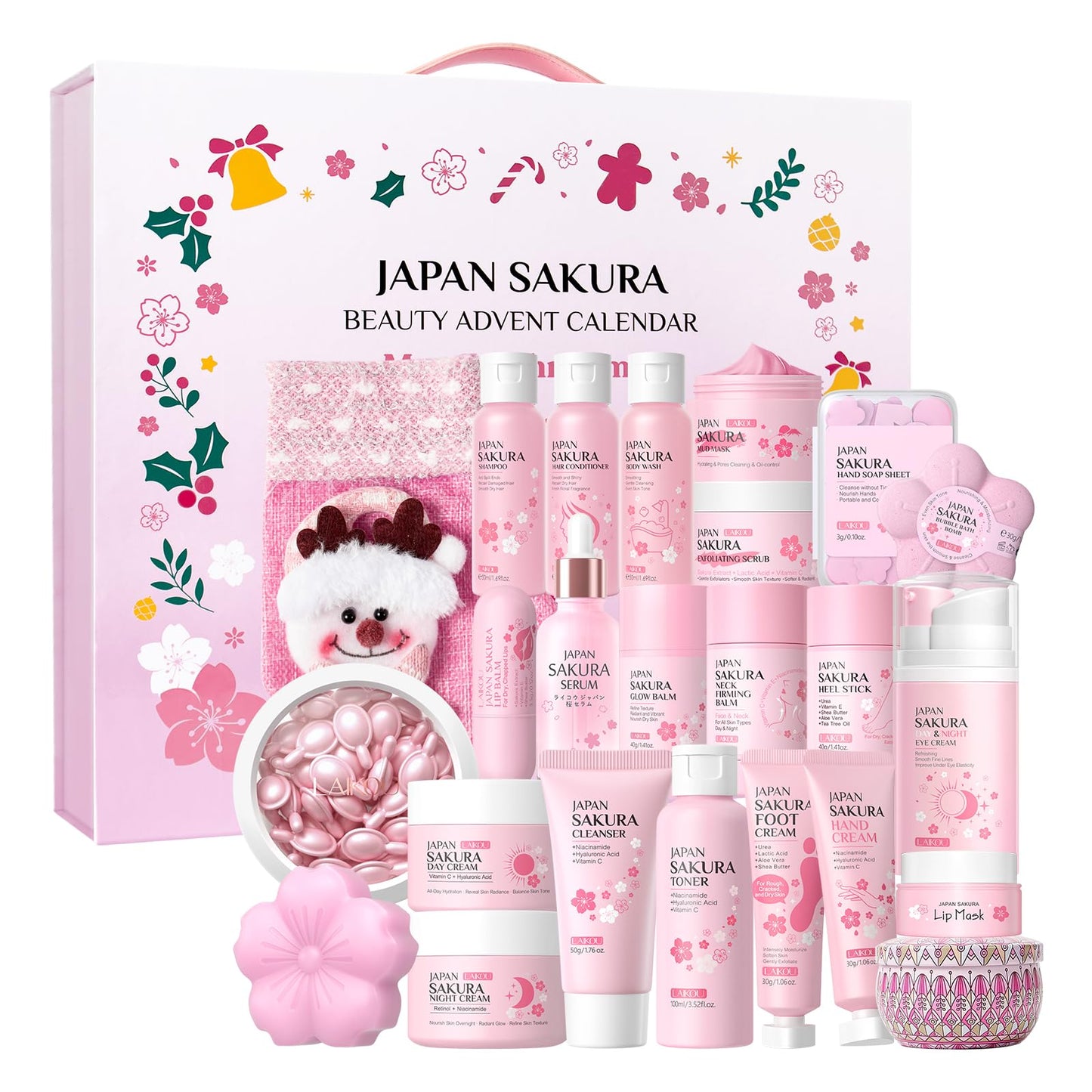 LAIKOU Japan Sakura Beauty Advent Calendar 2025 — 24 Days of Skincare Surprises