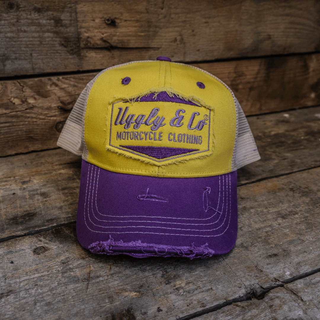 Yellow & Purple Diamond Cap