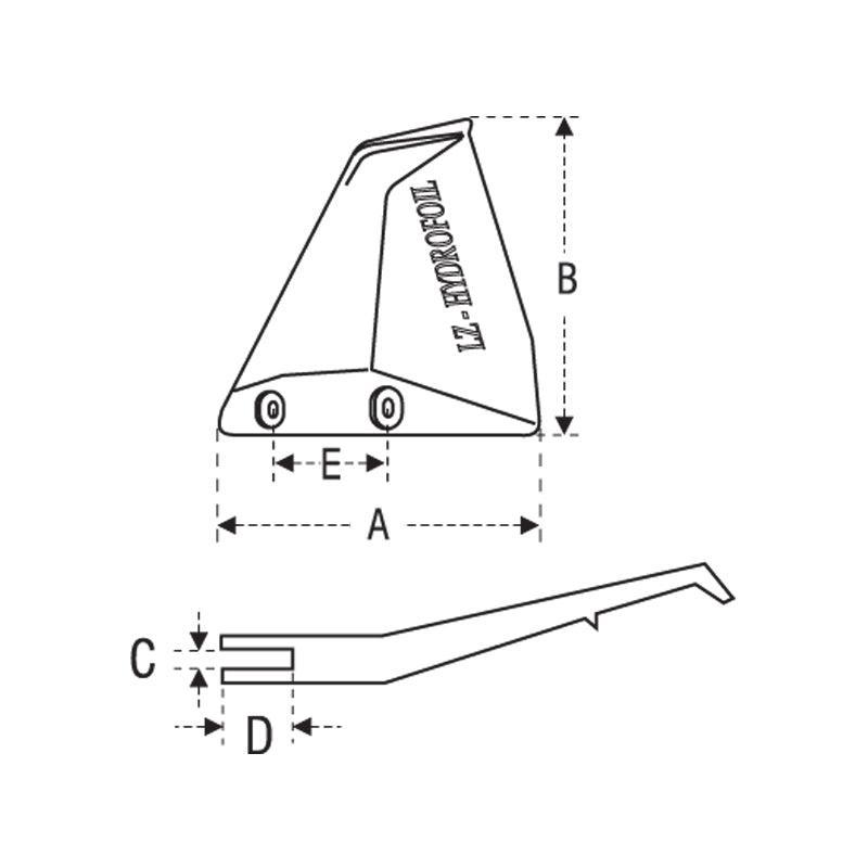 Lalizas LZ-Hydrofoil Outboard Motor Stabilizer Up to 50HP 10121