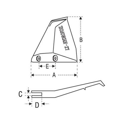 Lalizas LZ-Hydrofoil Outboard Motor Stabilizer Up to 50HP 10121