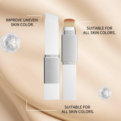 Lampolar Blanc Cover Cream Stick – Color-Changing Foundation with Dual-Ended Brush (Medium to Full Coverage)