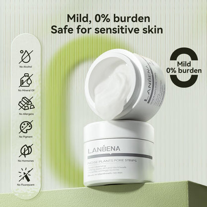 LANBENA Blackhead Mask & Nose Pore Strips — Purifying Peel-Off Mask (1.06 oz)