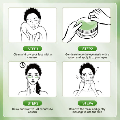 LANBENA Aloe Vera Under Eye Patches – Hydration, Brightening & Puffiness Reduction (30 Pairs)