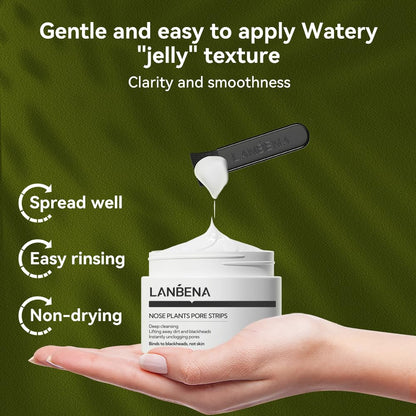 LANBENA Blackhead Mask & Nose Pore Strips — Purifying Peel-Off Mask (1.06 oz)