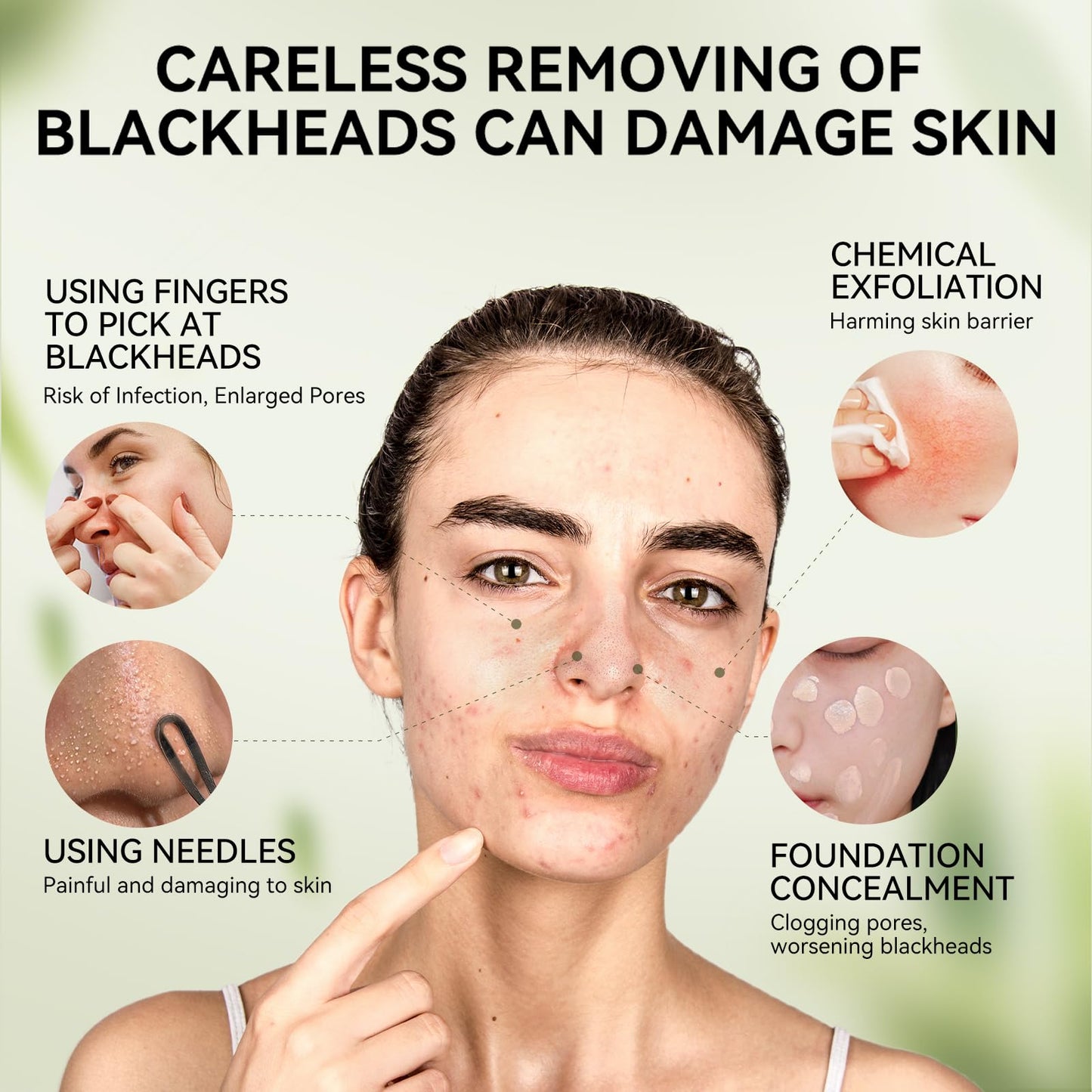LANBENA Upgraded 2.0 Bamboo Charcoal Blackhead Remover Nose Strips – Deep Cleanse