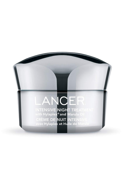 Lancer Intensive Night Treatment with Hylaplex & Marula Oil – Daily Anti-Aging Moisturizer, 1.7 oz