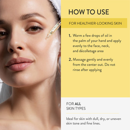 Lancer Omega Hydrating Oil with Ferment Complex & Turmeric – Daily Facial-Oil Serum 1 oz