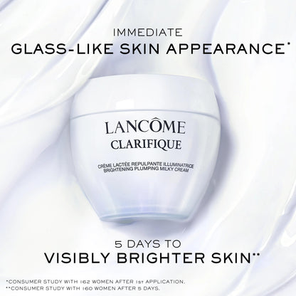 Lancôme Clarifique Milky Cream – Brightening & Hydrating Moisturizer for Oily/Combination Skin | Glass Skin Finish