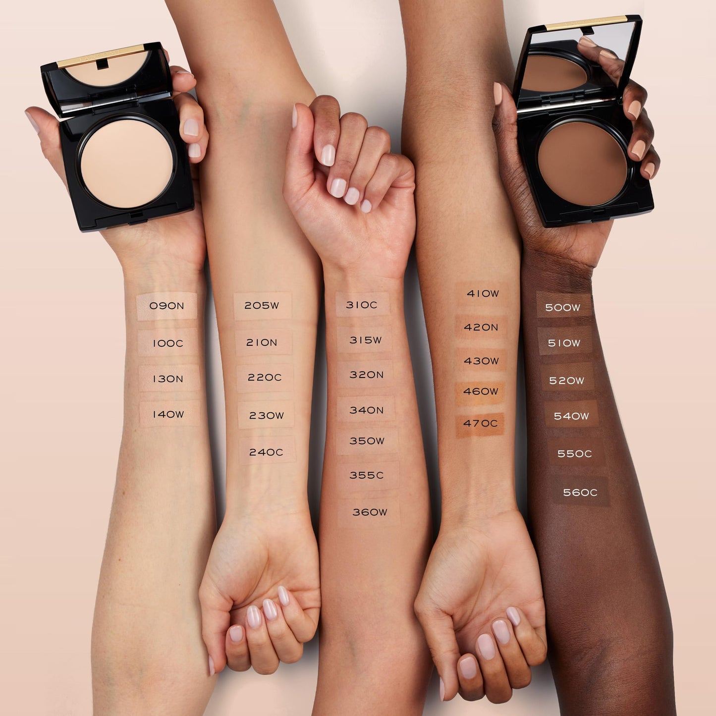 Lancôme Dual Finish Powder Foundation - Natural Matte, Sheer-to-Full Coverage, Longwear | 520 Suede Warm
