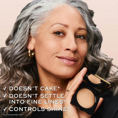 Lancôme Dual Finish Powder Foundation – Natural Matte, Sheer-to-Full Coverage, Longwear, Shine Control | 205 Neutrale II Warm