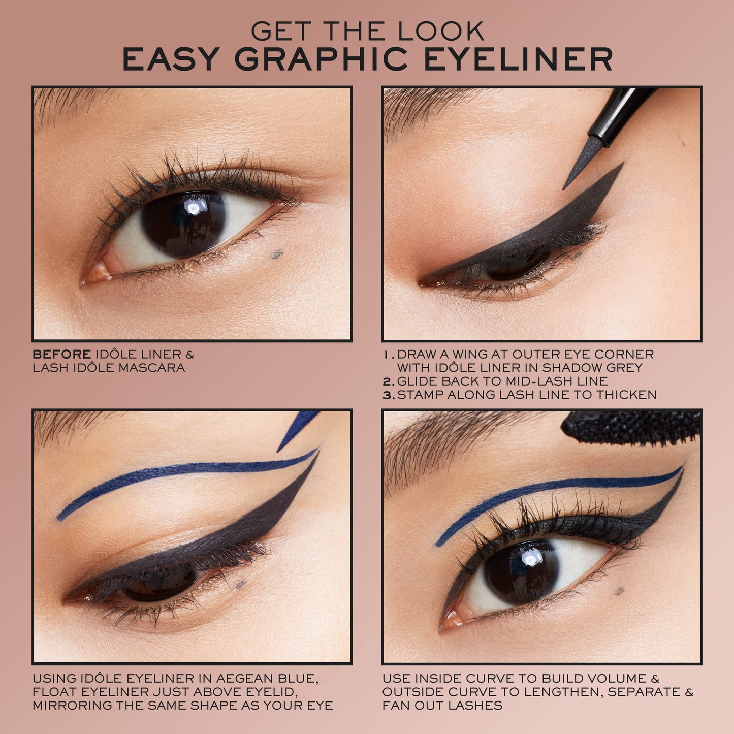 Lancôme Idôle Liner Waterproof Liquid Eyeliner – Green, Ultra-Precise & Long-Wear