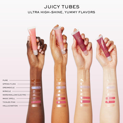 Lancôme Juicy Tubes Lip Gloss – Ultra-Shiny Finish, Hydration & Juicy Lips | Marshmallow Ele 05