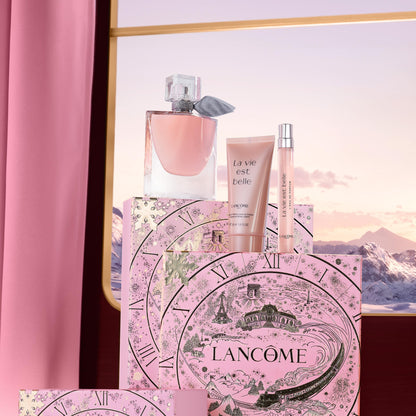 Lancôme La Vie Est Belle Gift Set – Limited Edition: Full-Size Refillable EDP + Purse Spray + Body Lotion