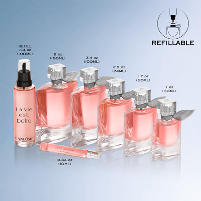 Lancôme La Vie Est Belle Eau de Parfum – Long-Lasting Floral Gourmand with Iris, Patchouli & Vanilla, 1 Fl Oz