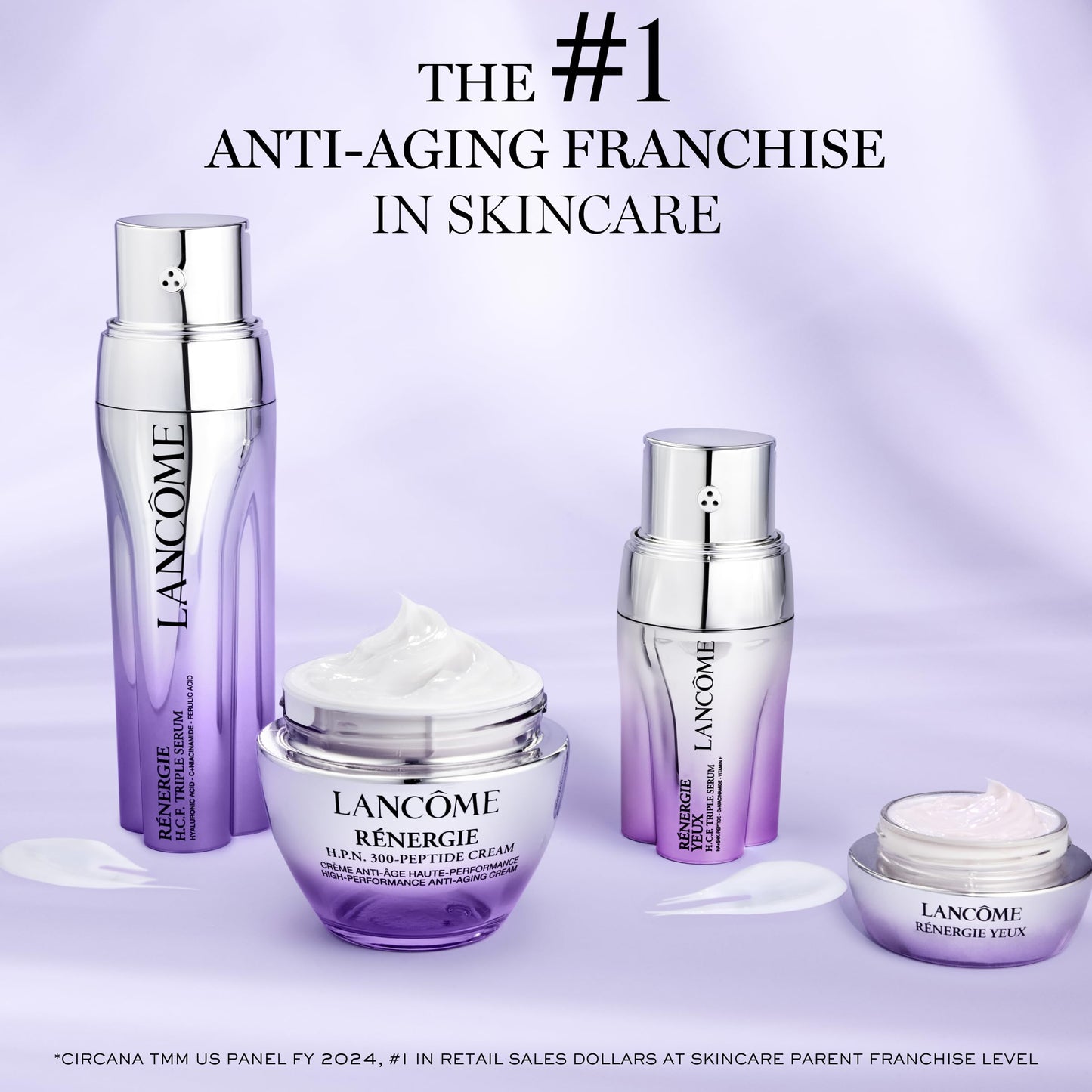 Lancôme Rénergie Lift Multi-Action Eye Cream | Hyaluronic Acid, Caffeine & Linseed Extract for Hydration, Brightening, and De-Puffing