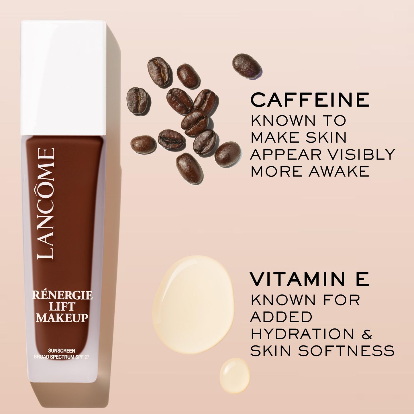 Lancôme Renergie Lift Makeup Foundation – Lightweight Hydration, Medium-to-Full Coverage, SPF 27, Up to 12H Wear