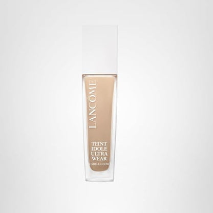 Lancôme Teint Idole Ultra Wear Care & Glow Foundation SPF 27 – Hydrating, Buildable Coverage (Shade 220C)